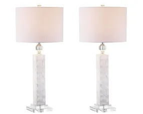 Emma 32" LED Seashell Table Lamp, Set of 2