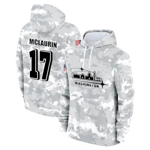 #17 McLaurin Salute to Players Hoodie Washington Commanders Fashion Fan Hoodies Fall Fleece Tops American Football Fan Gifts