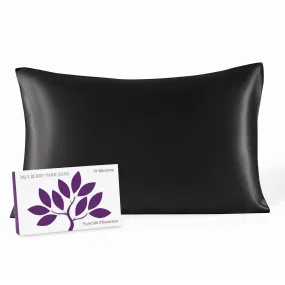 19 Momme Silk Pillowcase - Black