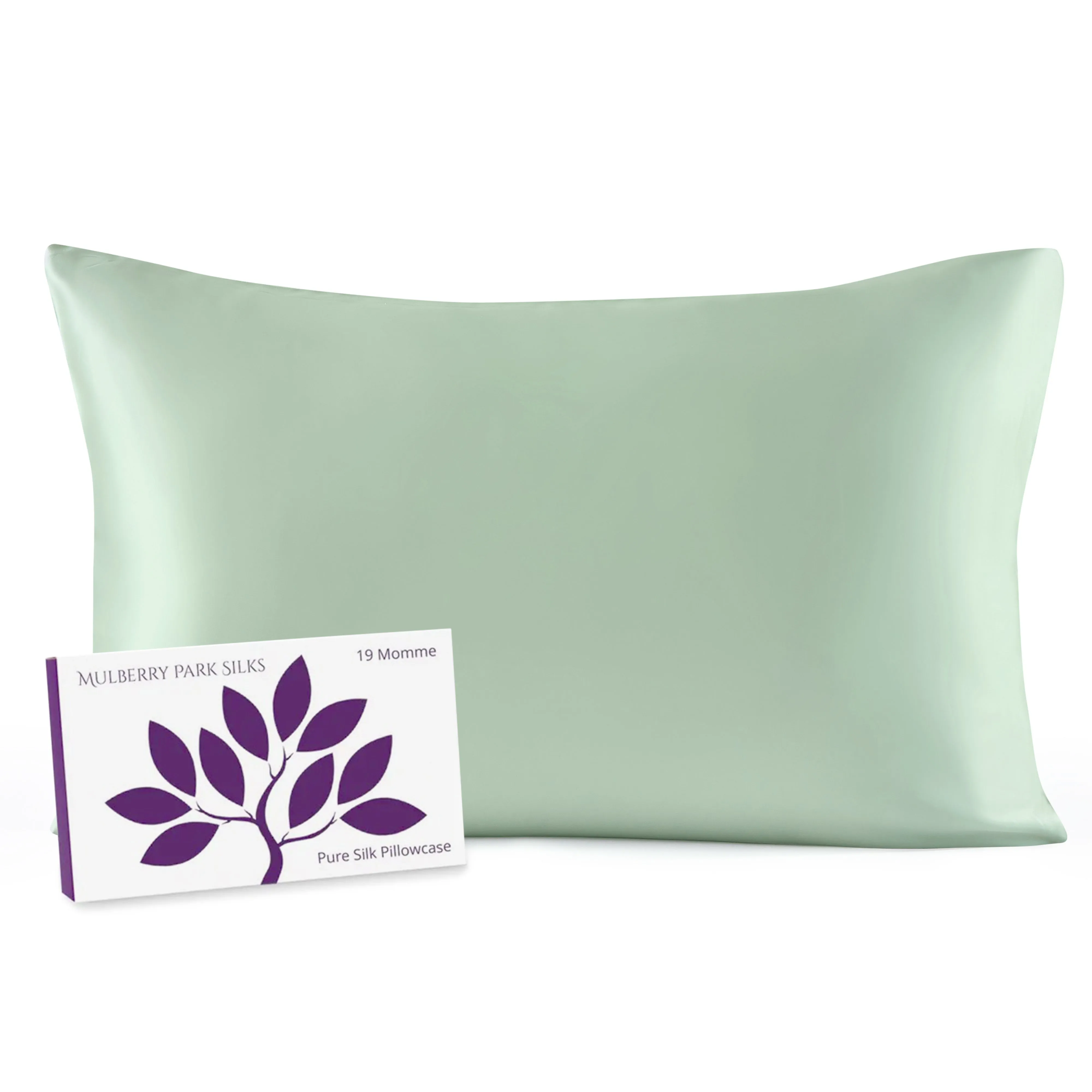 19 Momme Silk Pillowcase - Green