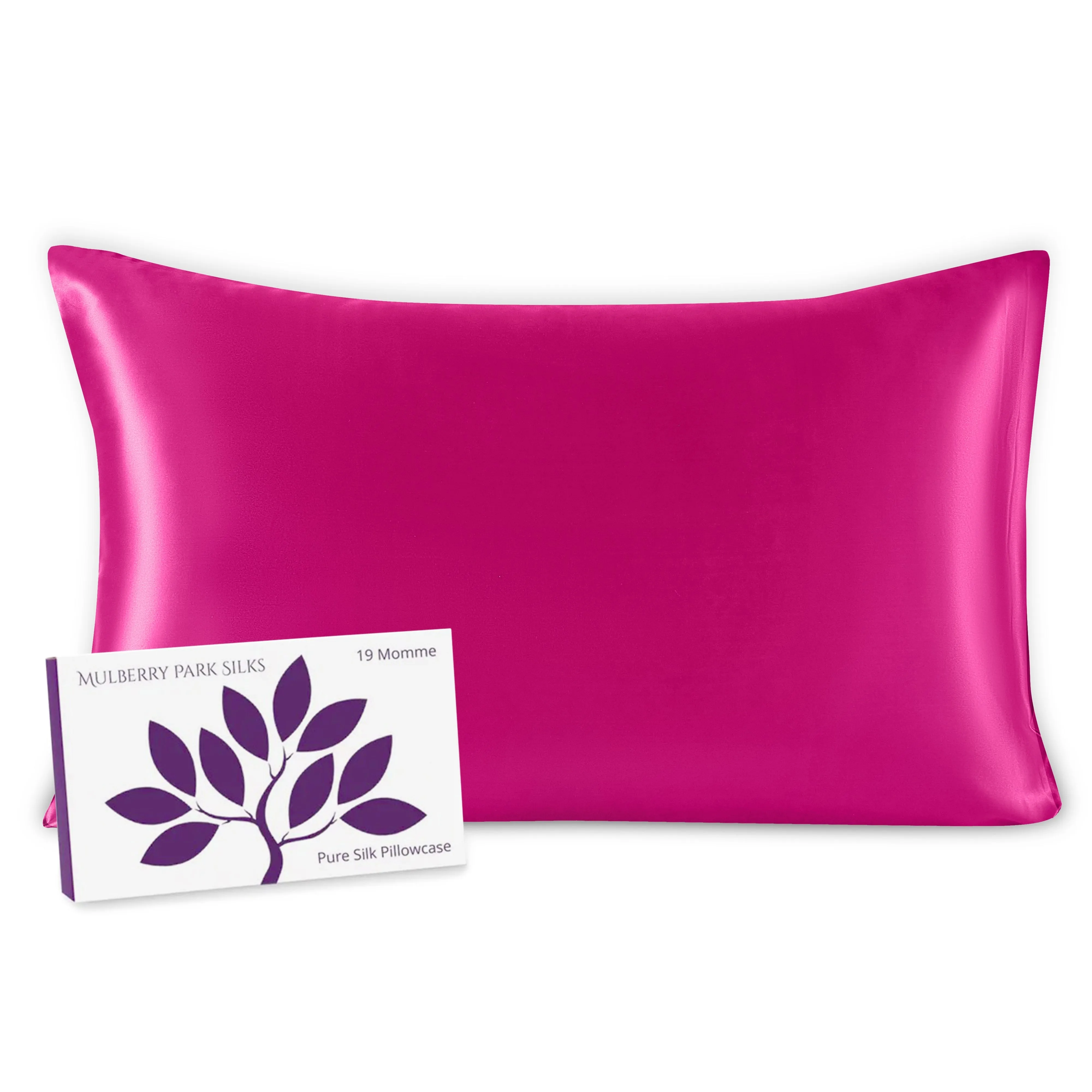 19 Momme Silk Pillowcase - Magenta