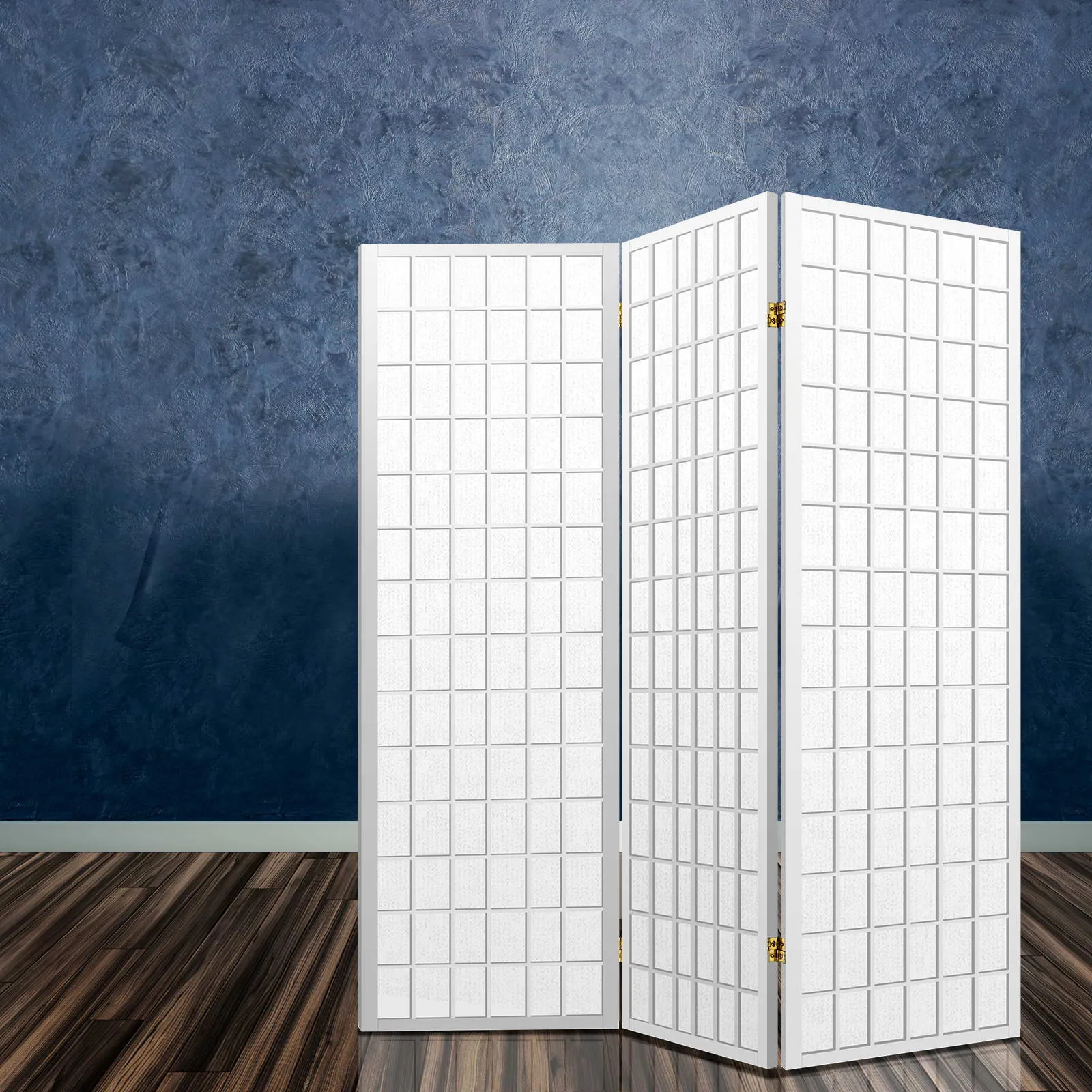 3 Panel Room Divider Screen 131x179cm - White