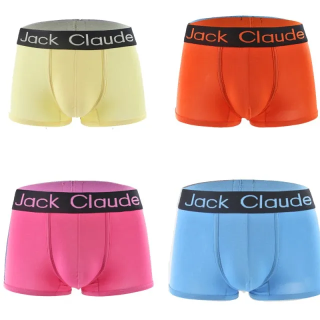 4 Pack Underwear Men's Underpants Panties Comfortable Breathable  Boxer Trunks