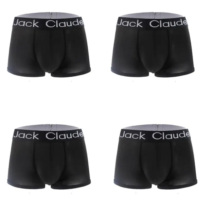 4 Pack Underwear Men's Underpants Panties Comfortable Breathable  Boxer Trunks