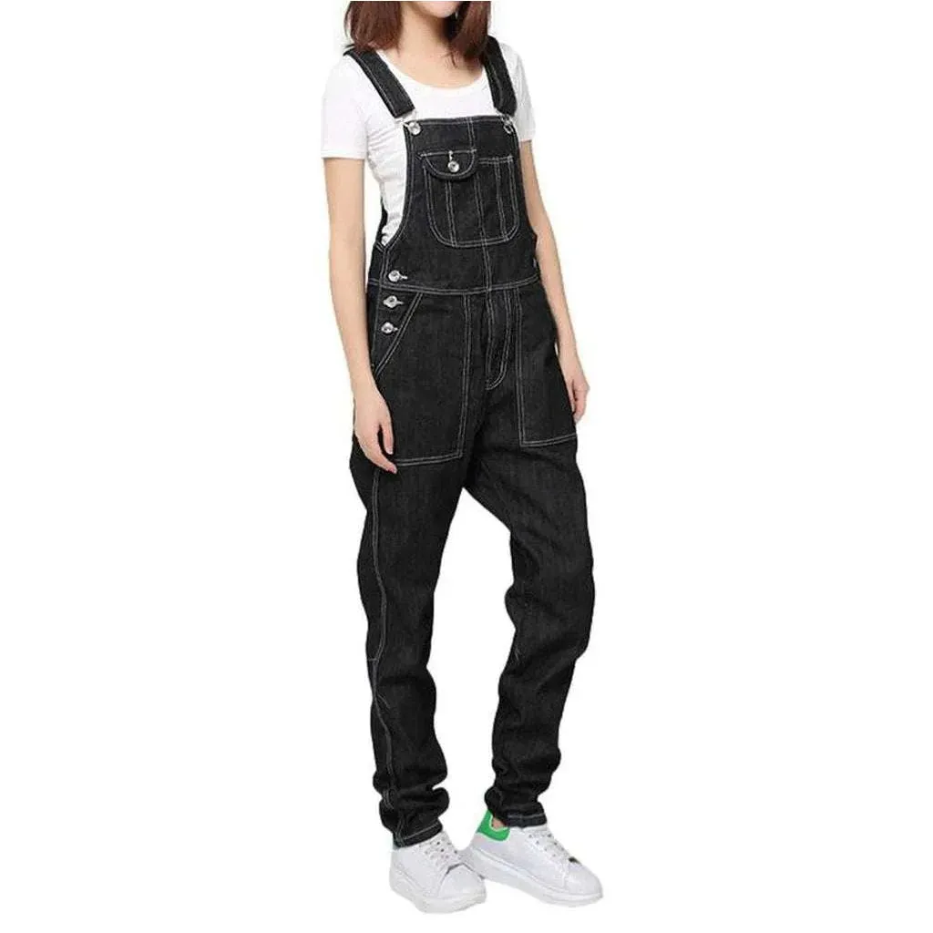 90s style women's denim overall