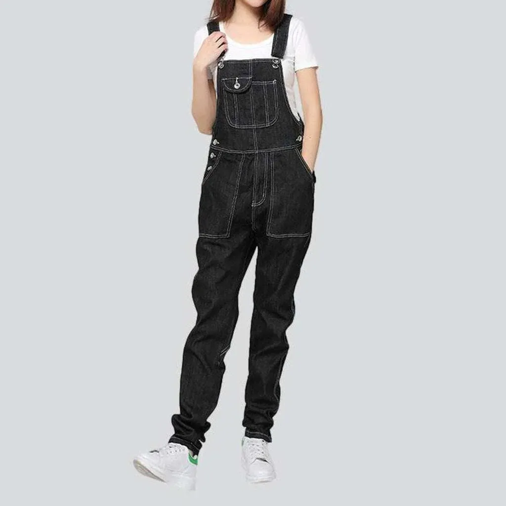 90s style women's denim overall