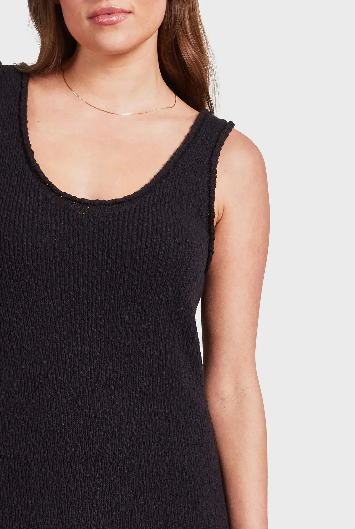 ACADEMY BRAND - Daisy Boucle Knit Dress - Black