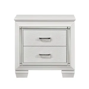 Allura White Night Stand, LED Lighting