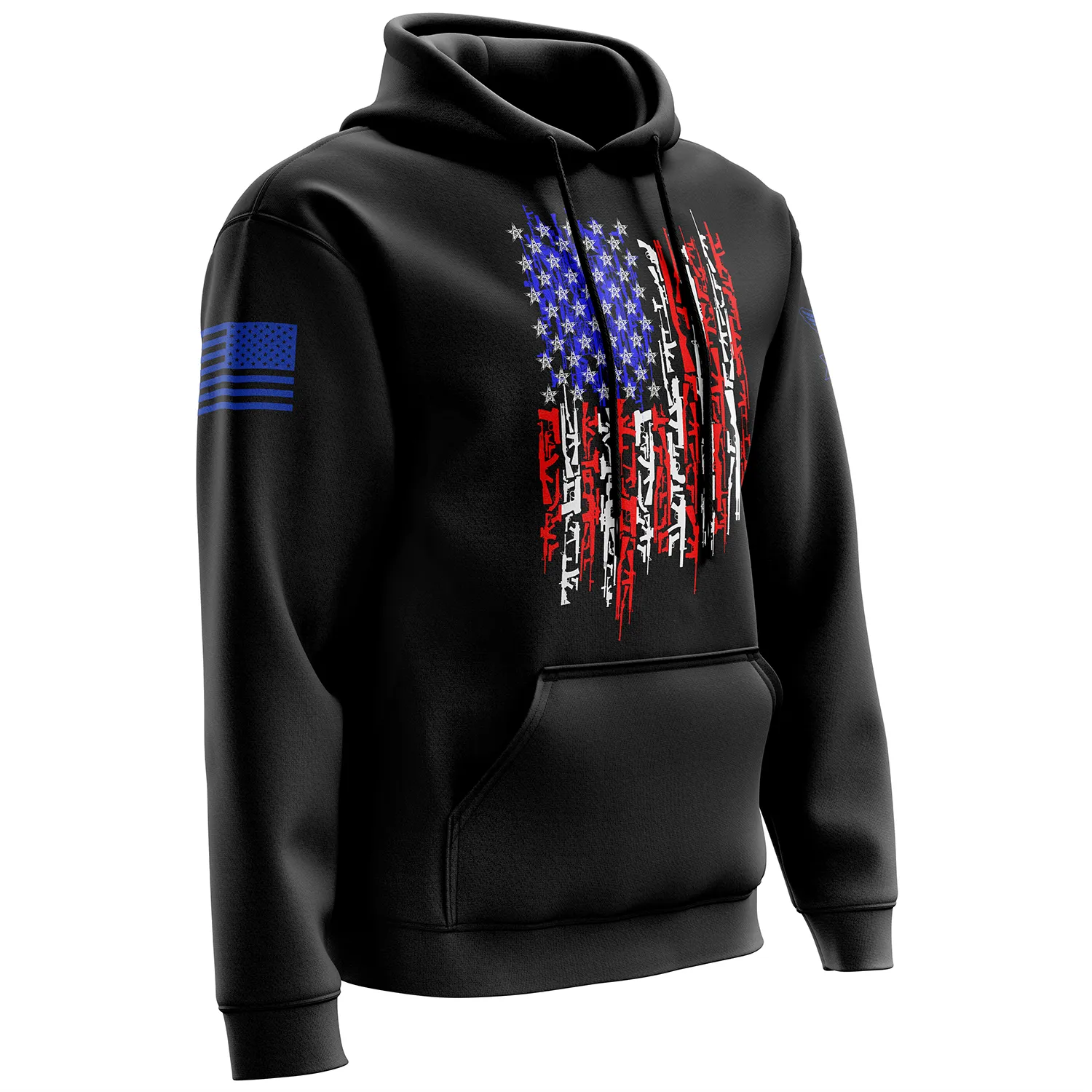 American Flag In Guns 2.0 Hoodie