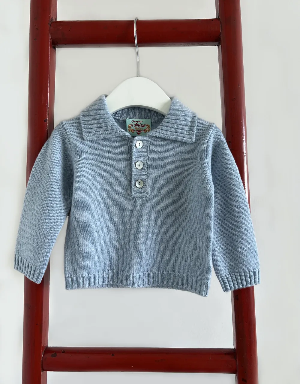 Baby Winter Polo in Light Blue