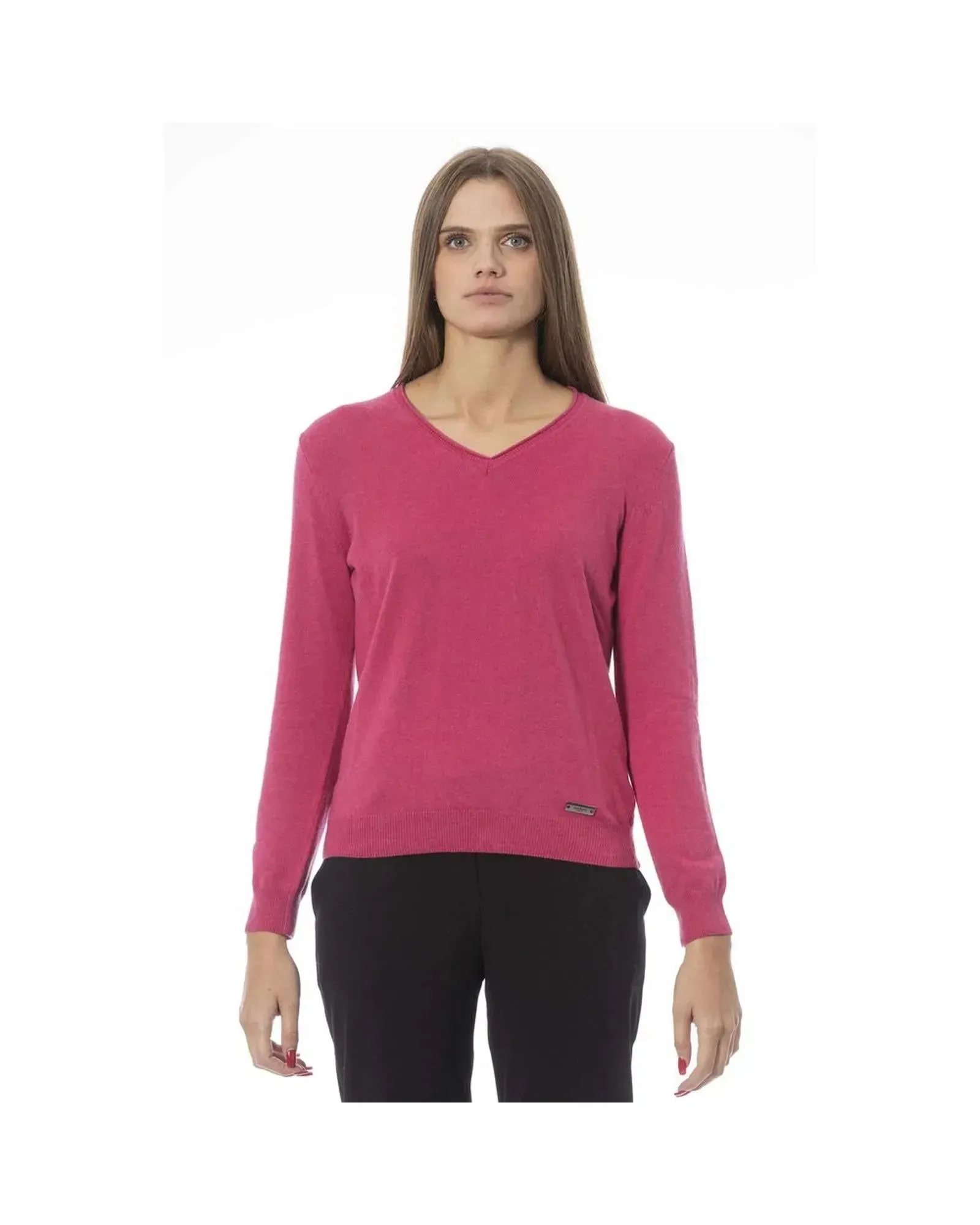 Baldinini Trend Women's Fuchsia Polyamide Sweater - L