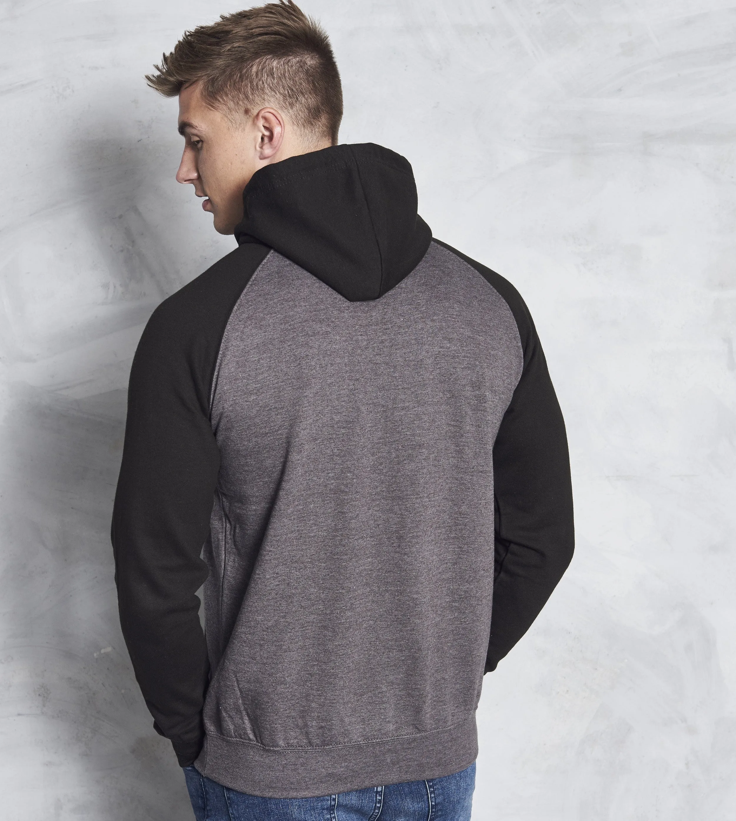 Baseball Hoodie | CHARCOAL/JET BLACK