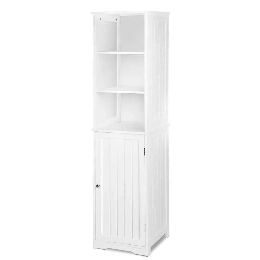 Bathroom Tallboy Furniture Toilet Storage Cabinet Laundry Cupboard Tall