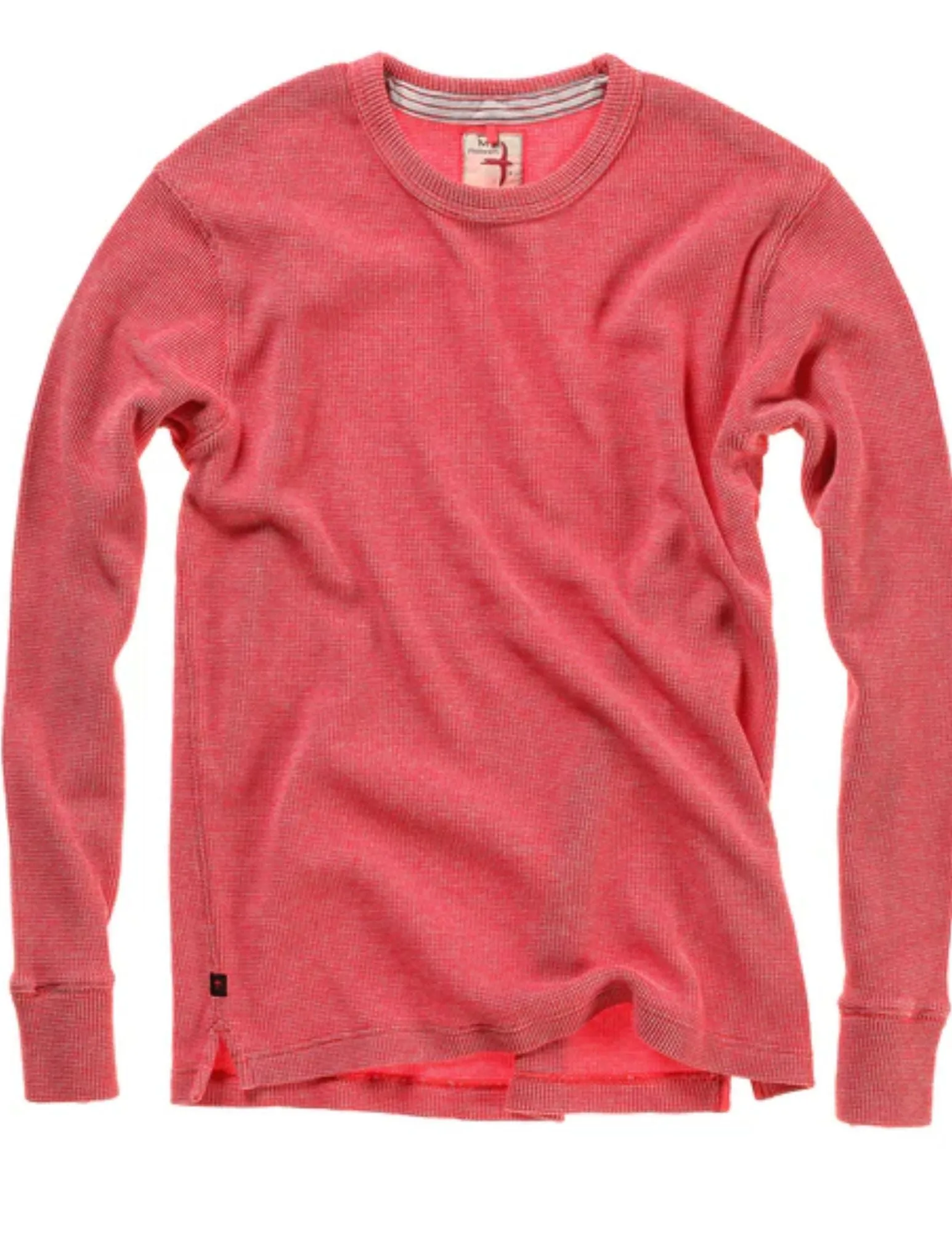 Bi-Waffle Long Sleeved Crew | Sunset