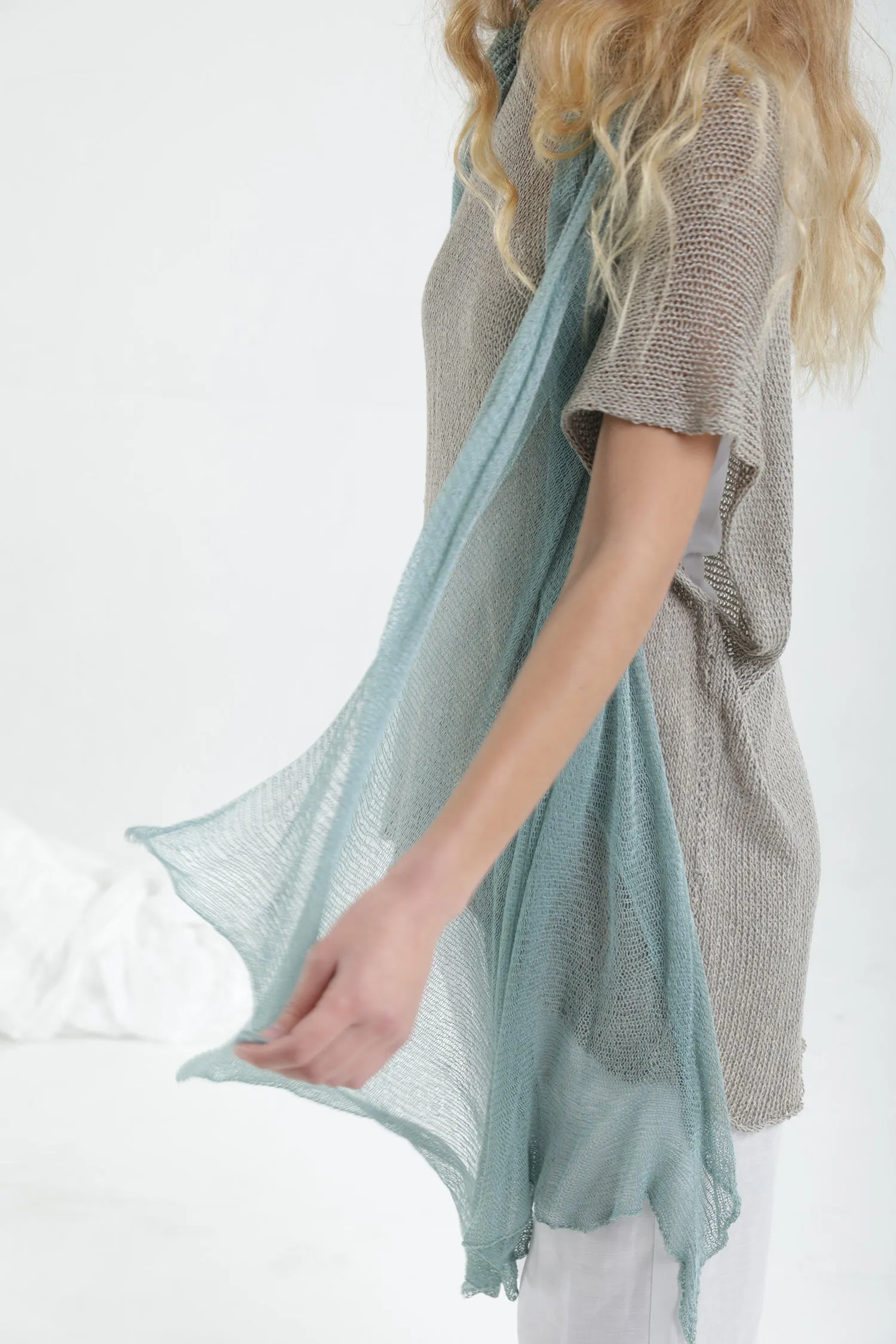 Big Air Bamboo Sheer Scarf - Light Teal