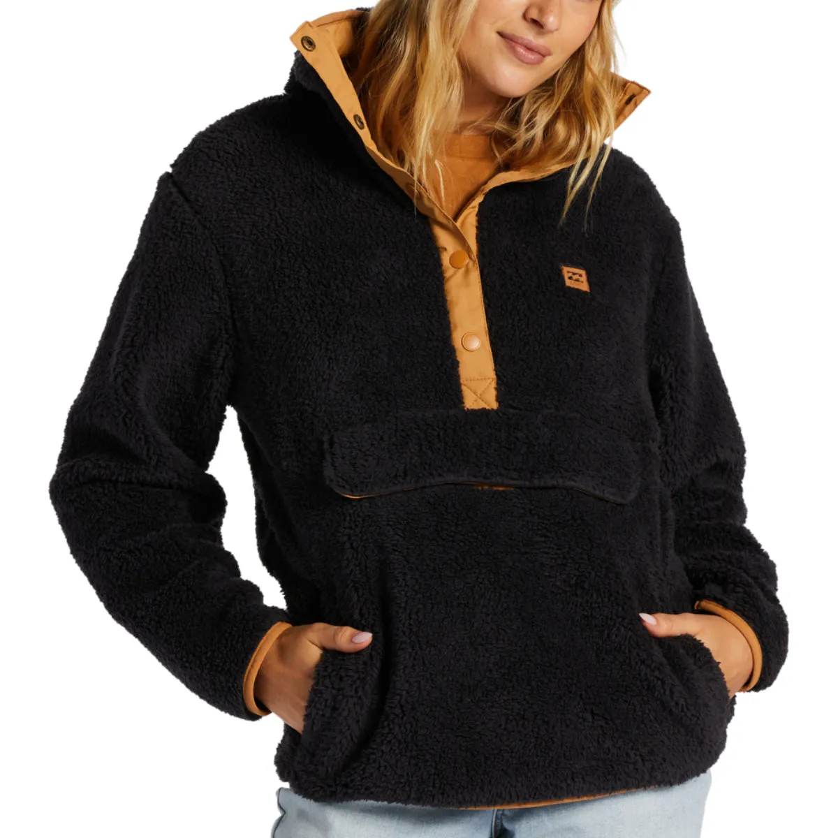 Billabong Women's Switchback Mock Neck Fleece Pullover Sweatshirt