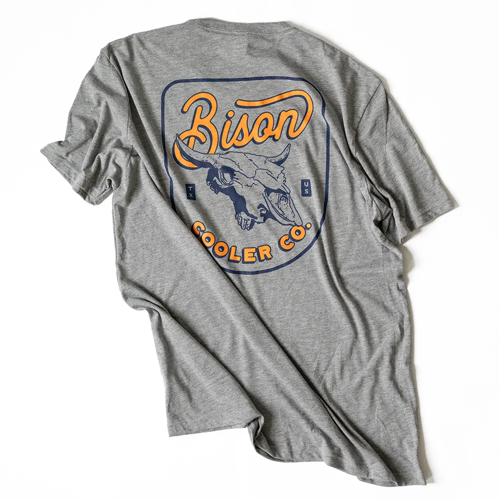 Bison Cooler Co Skull Shirt