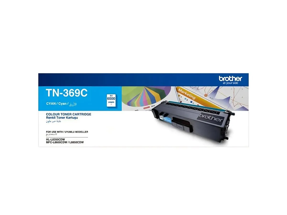 Brother TN-369 Cyan Toner Cartridge (TN-369C)