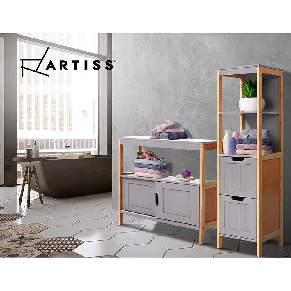 Buffet Sideboard Cabinet Storage Shelf Cupboard Hallway Tabe Sliding Door