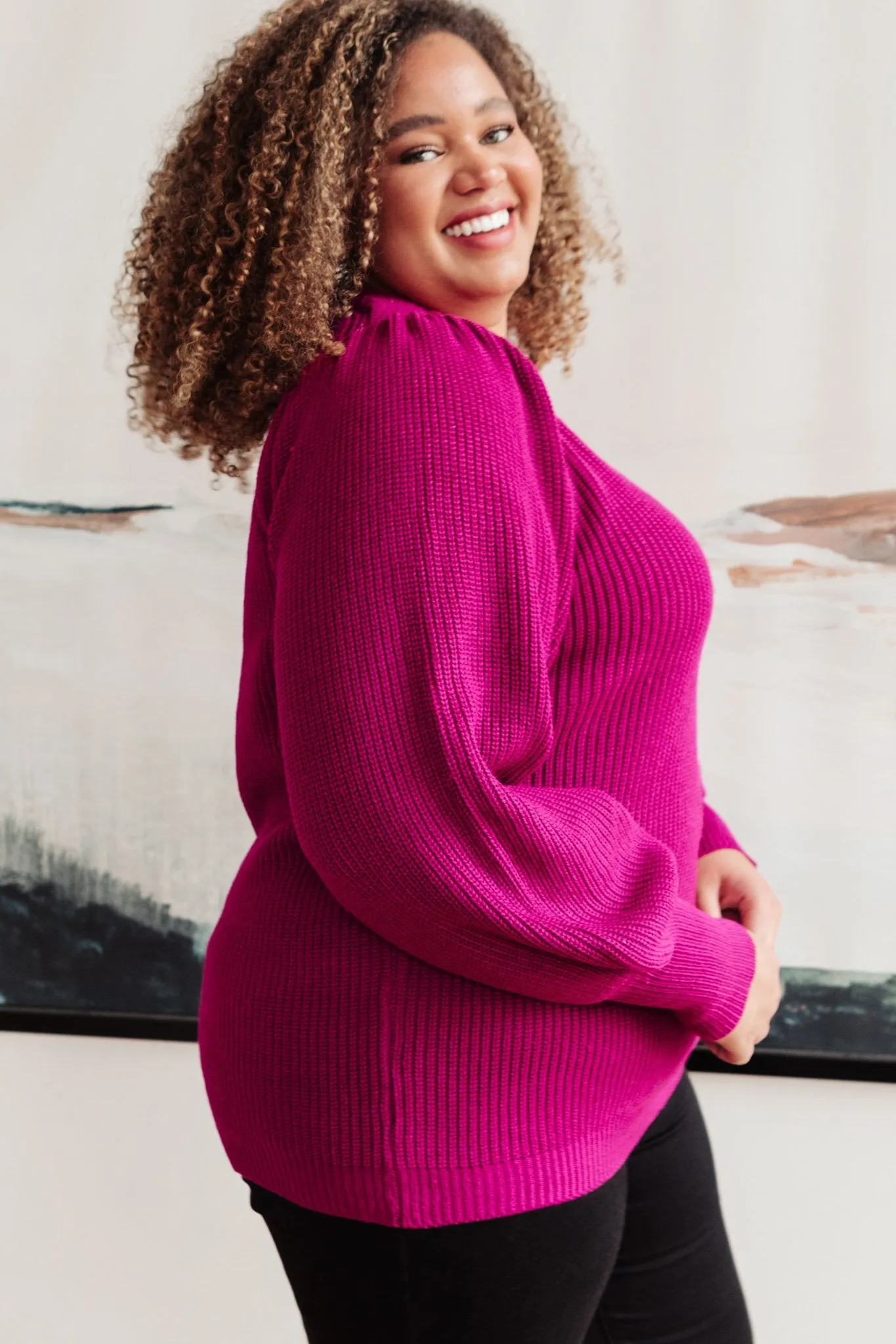 Candy Sweet Sweater in Magenta