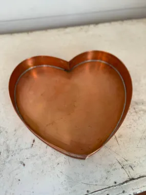 Cape Cod Copper Works Large Heart Copper Pan