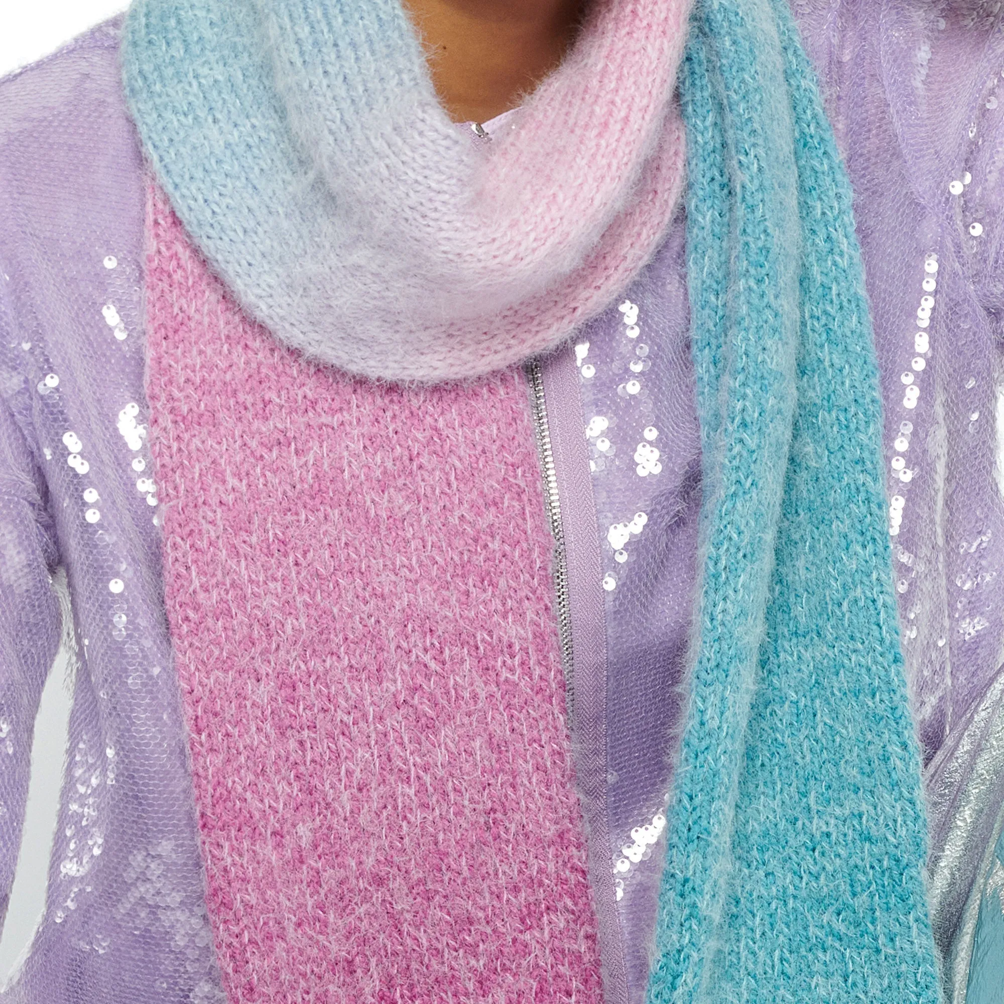 Caron Fade Out Knit Scarf