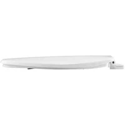 Caswell Never Loosen Elongated Antimicrobial Plastic Soft Close Toilet Seat