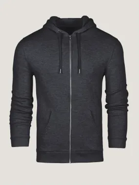 Charcoal Zip-Up Hoodie