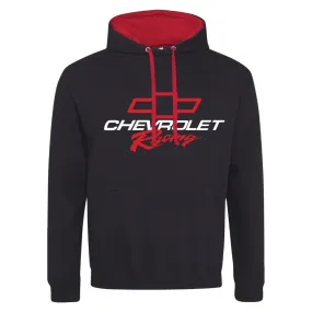 Chevrolet Racing Black and Red Hoodie Sweatshirt