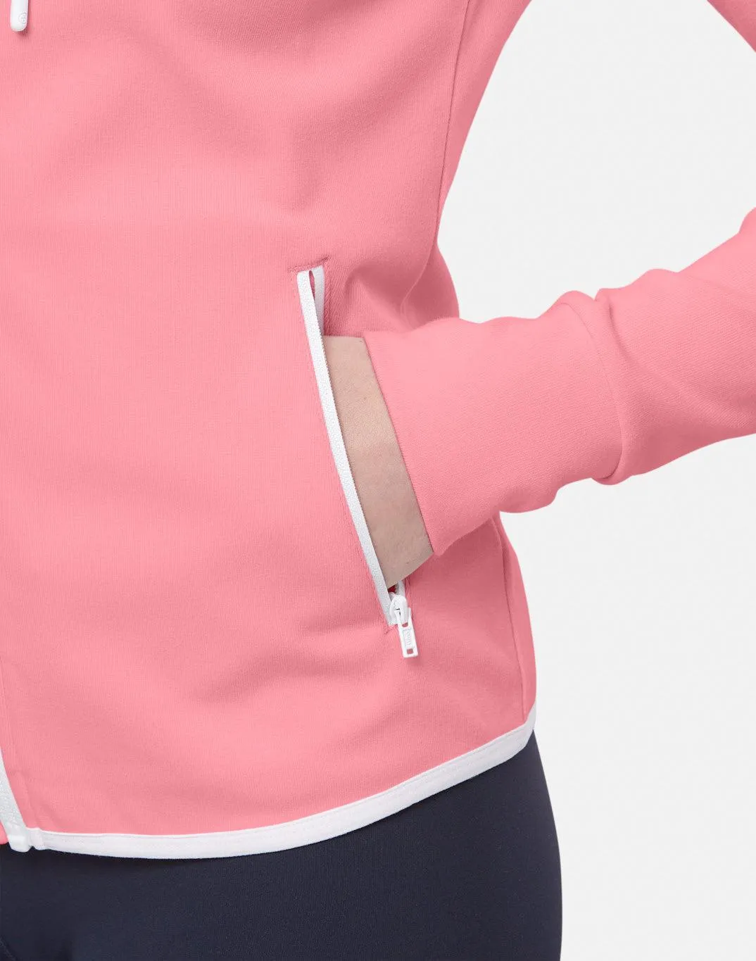 Chill Zip Hoodie in Pink Rose