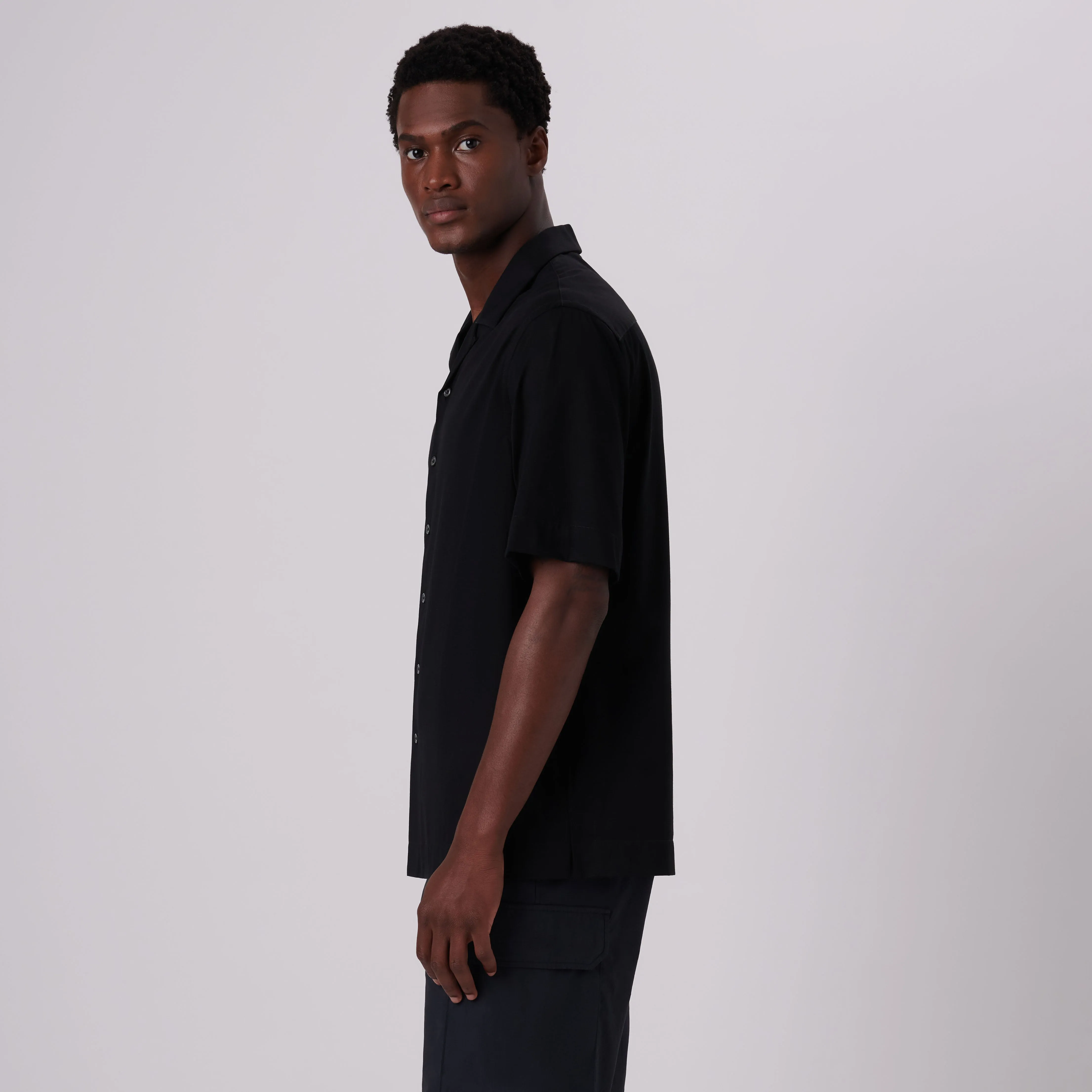 Cole Solid OoohCotton Camp Shirt