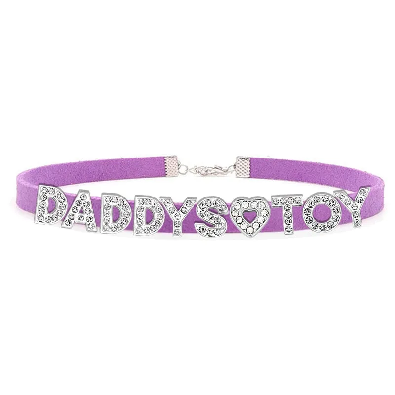 Daddy's Toy Rhinestone Choker