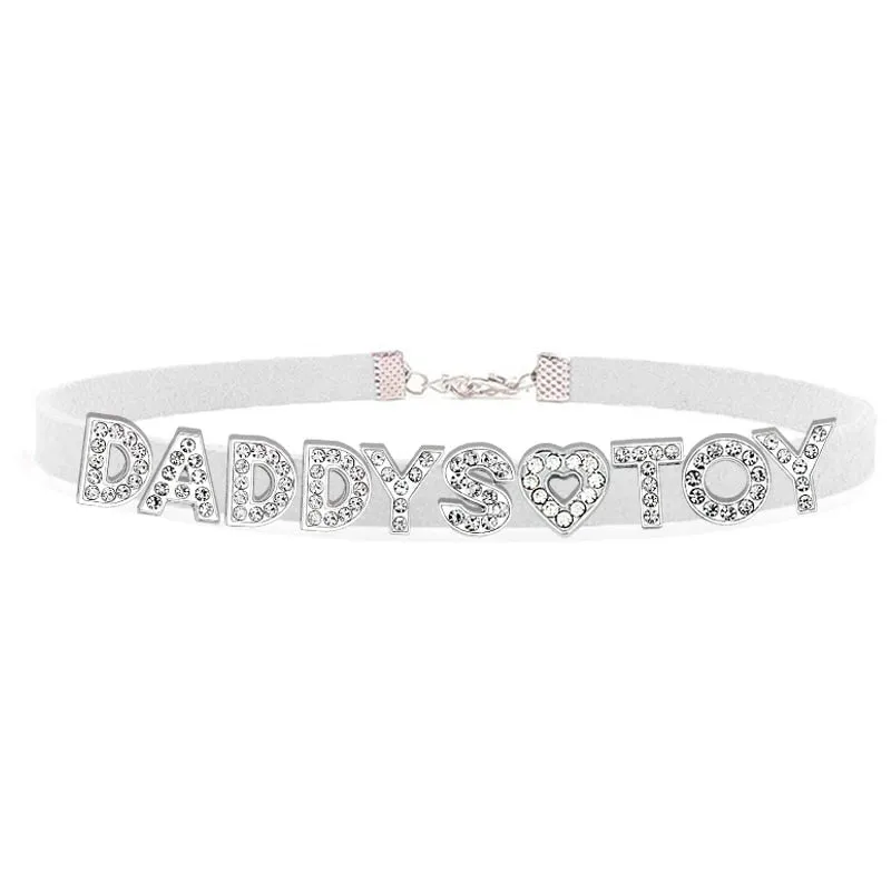 Daddy's Toy Rhinestone Choker