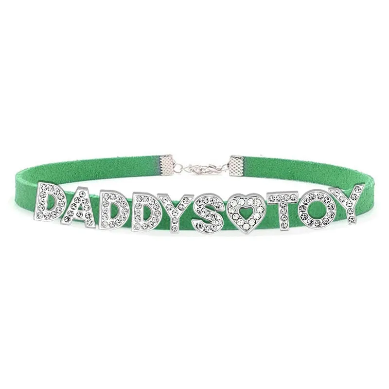 Daddy's Toy Rhinestone Choker