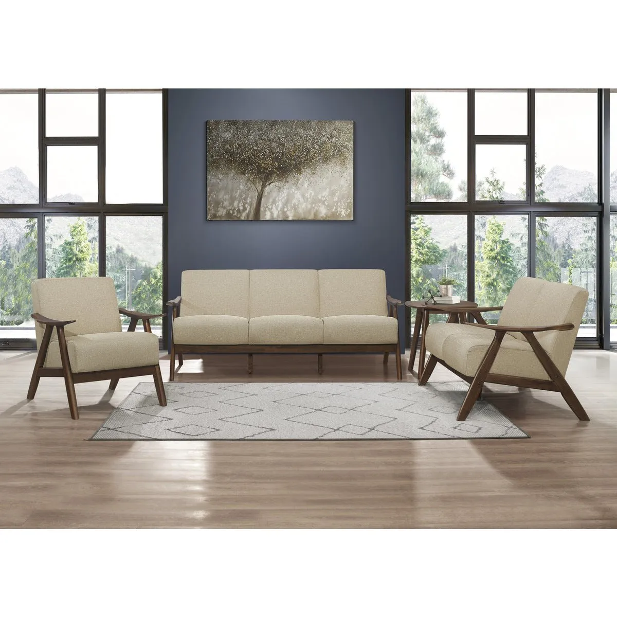 Damala Beige Accent Chair