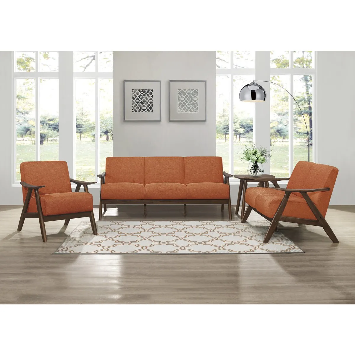 Damala Orange Sofa