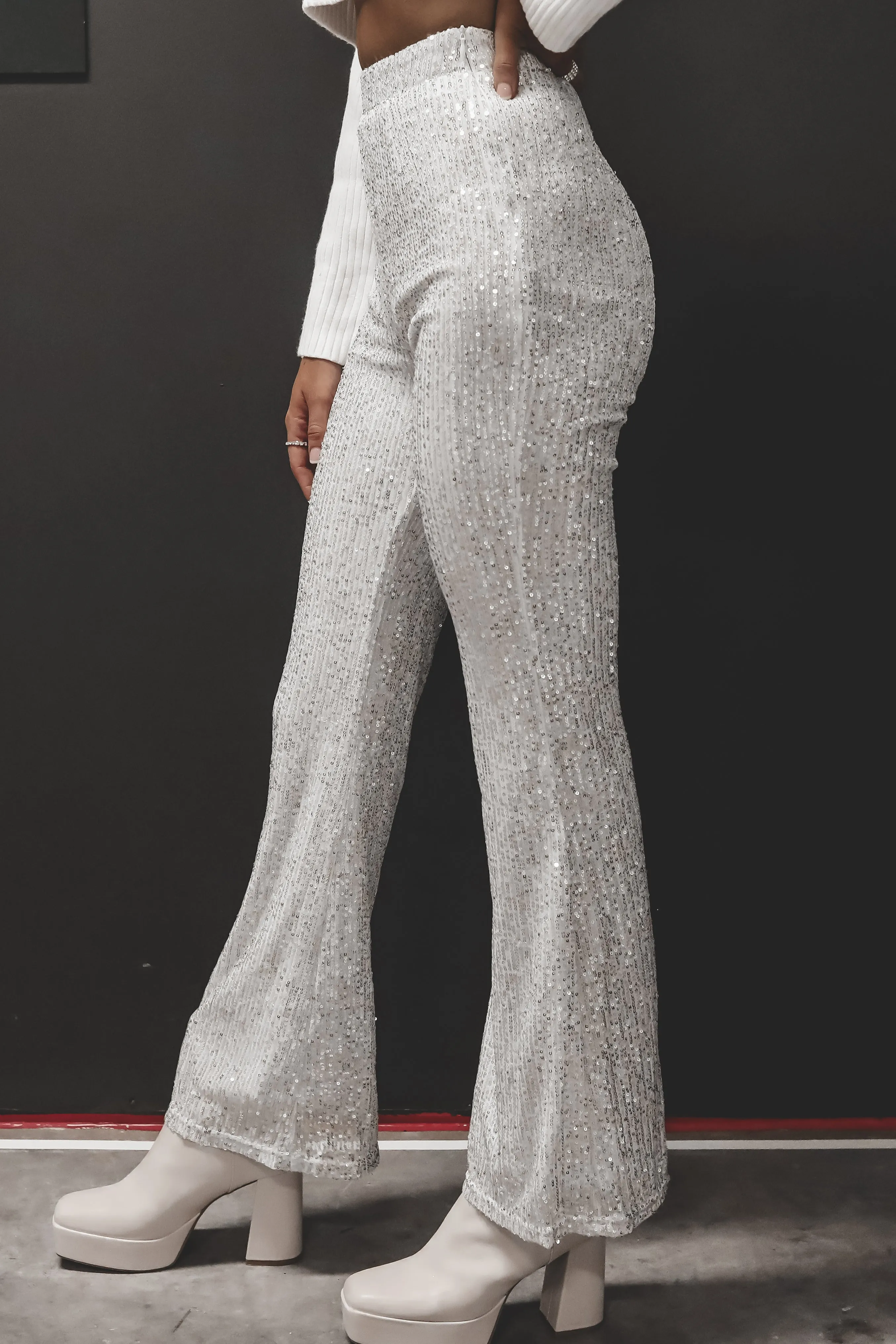 DEAL You've Got The Bling Sequin Flare Pants