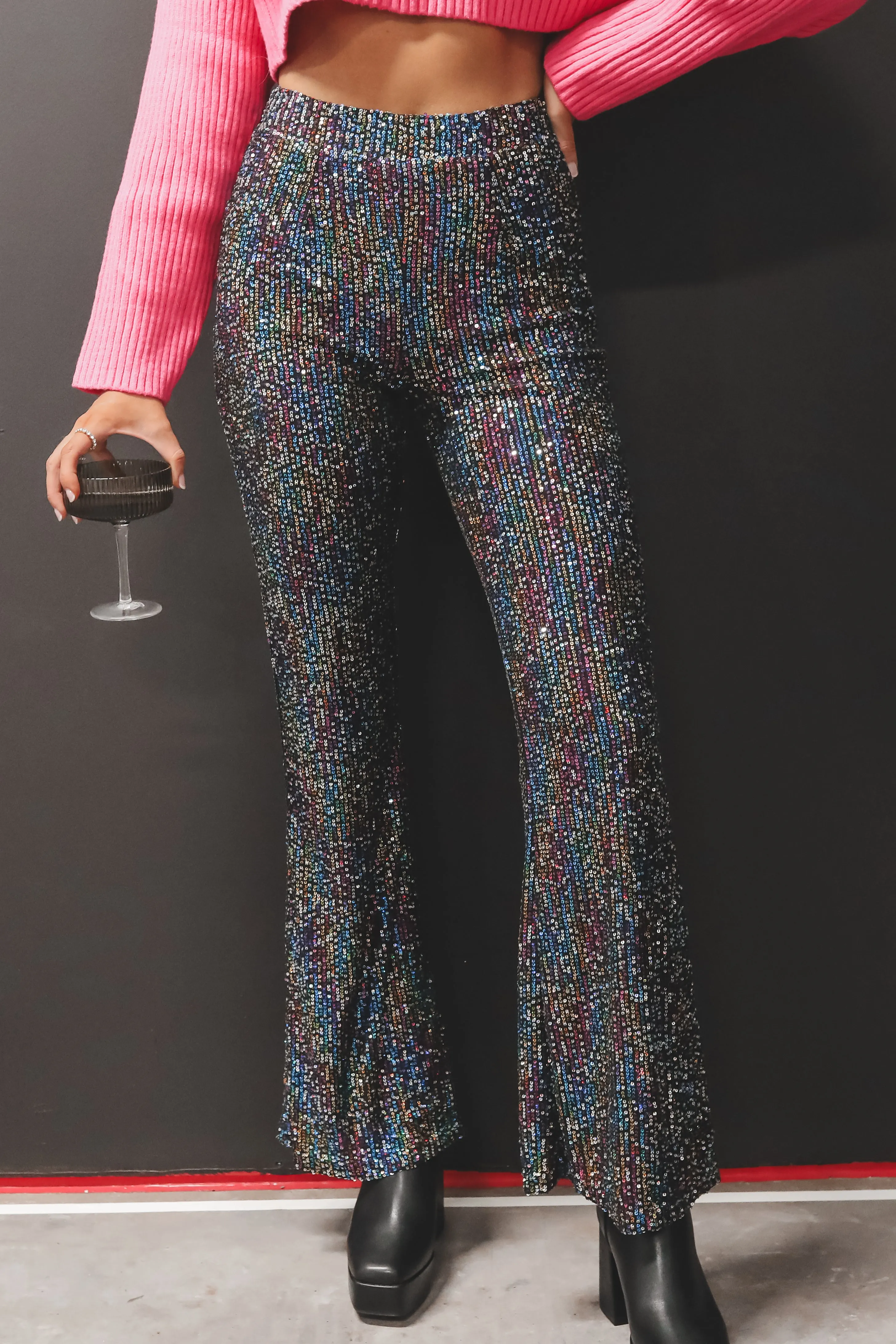 DEAL You've Got The Bling Sequin Flare Pants