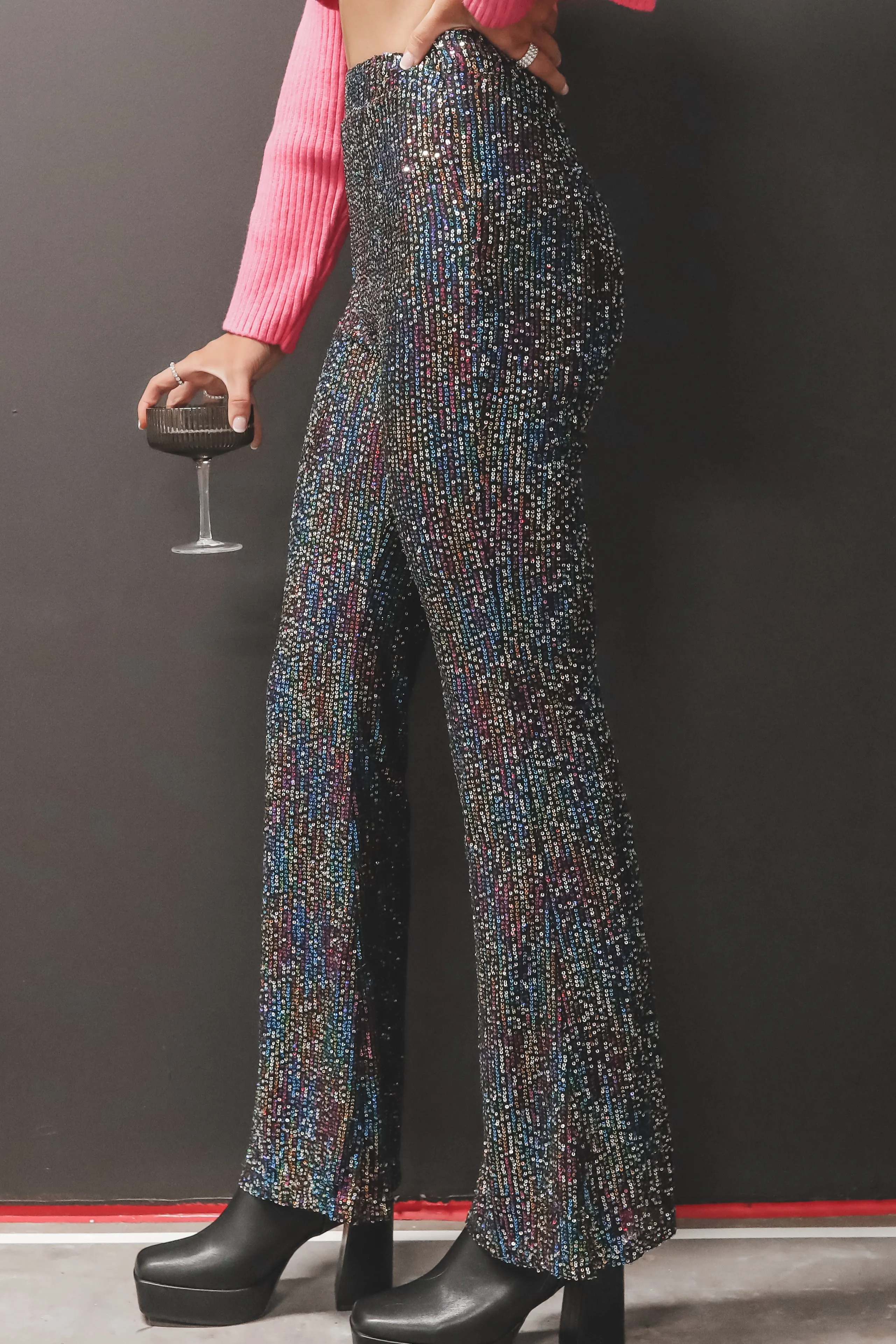 DEAL You've Got The Bling Sequin Flare Pants