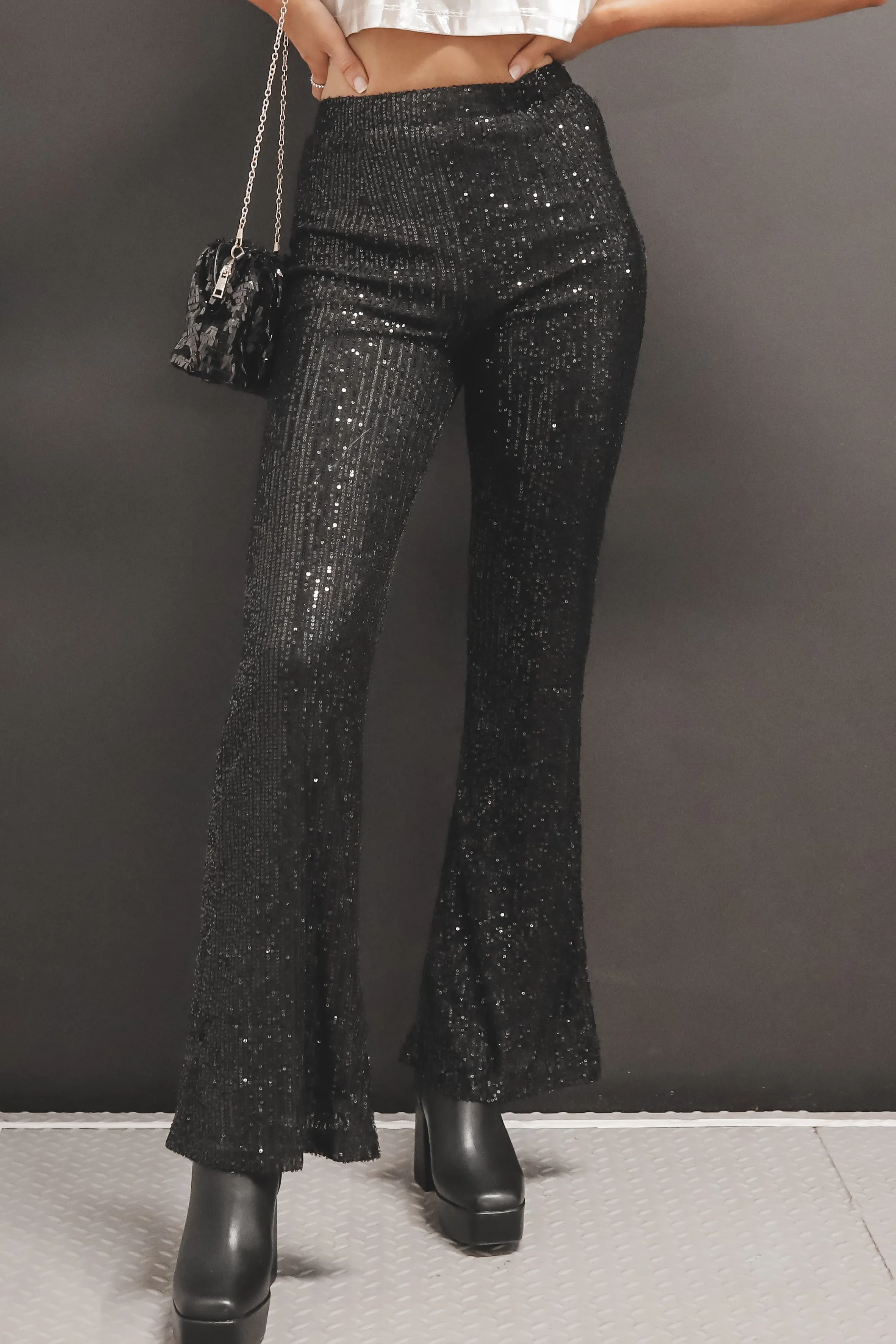 DEAL You've Got The Bling Sequin Flare Pants