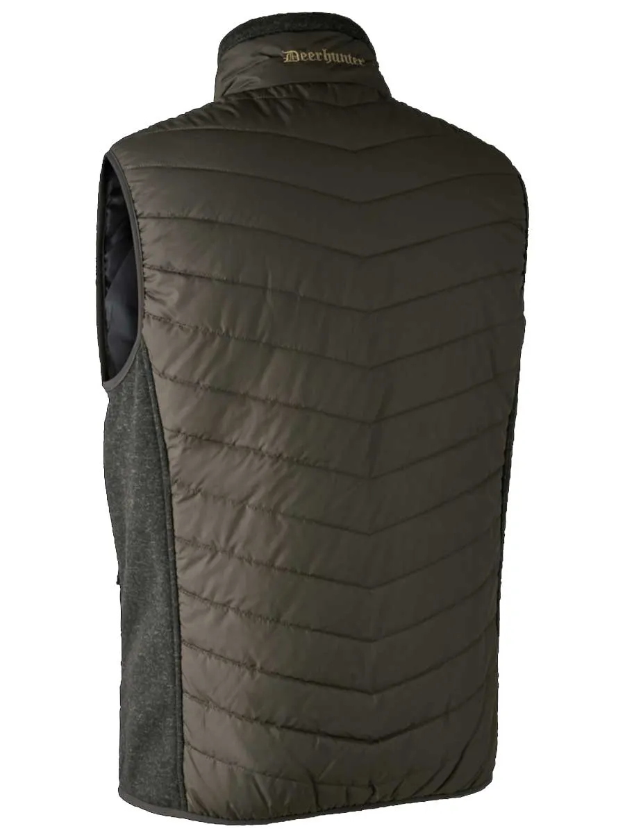 DEERHUNTER Moor Padded Waistcoat w.Knit - Mens - Timber