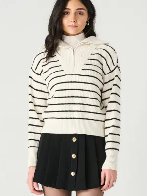 Dex Half Zip Textured Sweater