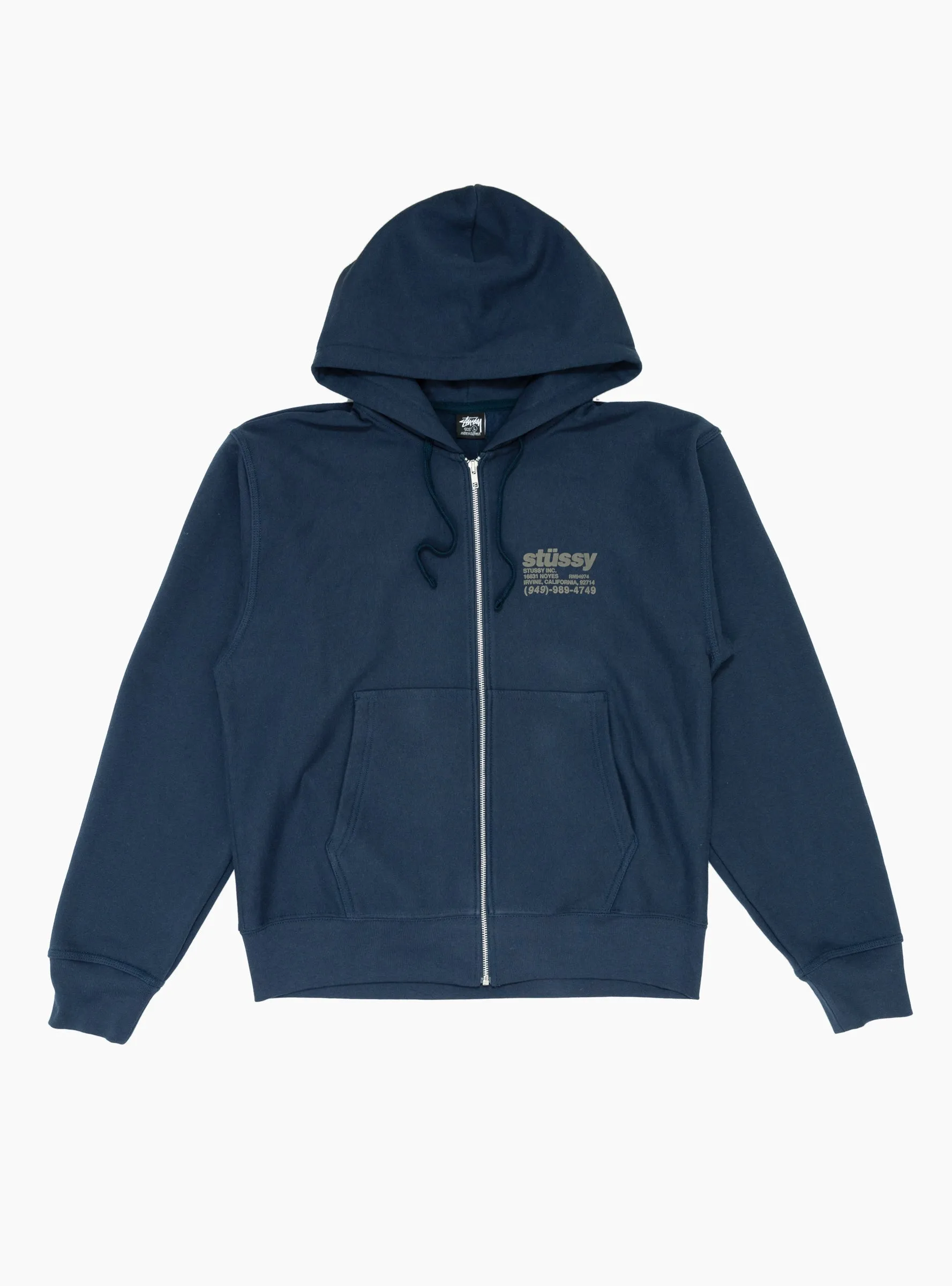 DNA Zip Hoodie Navy