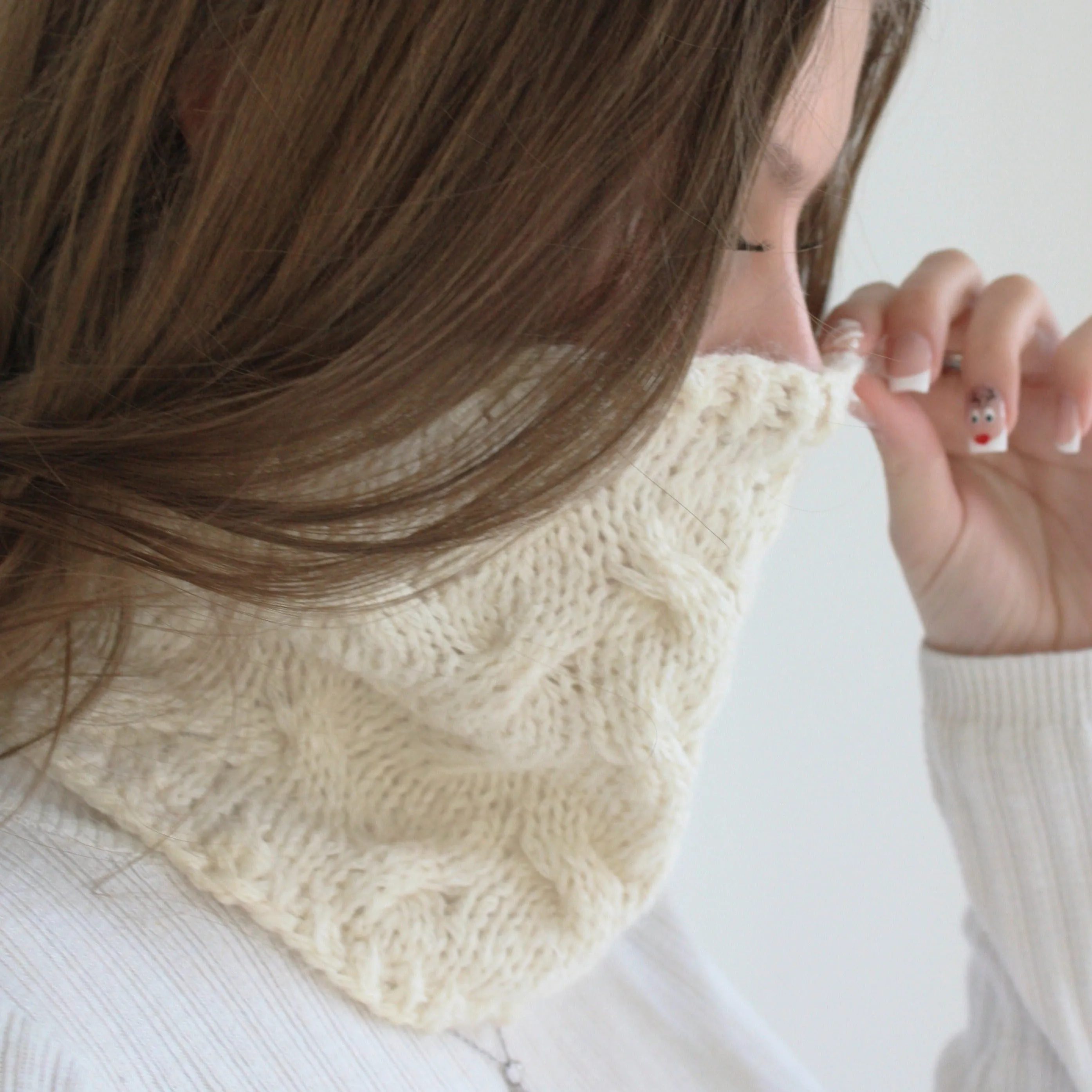 Easy Cable Knitting Pattern - Sastrugi Cowl