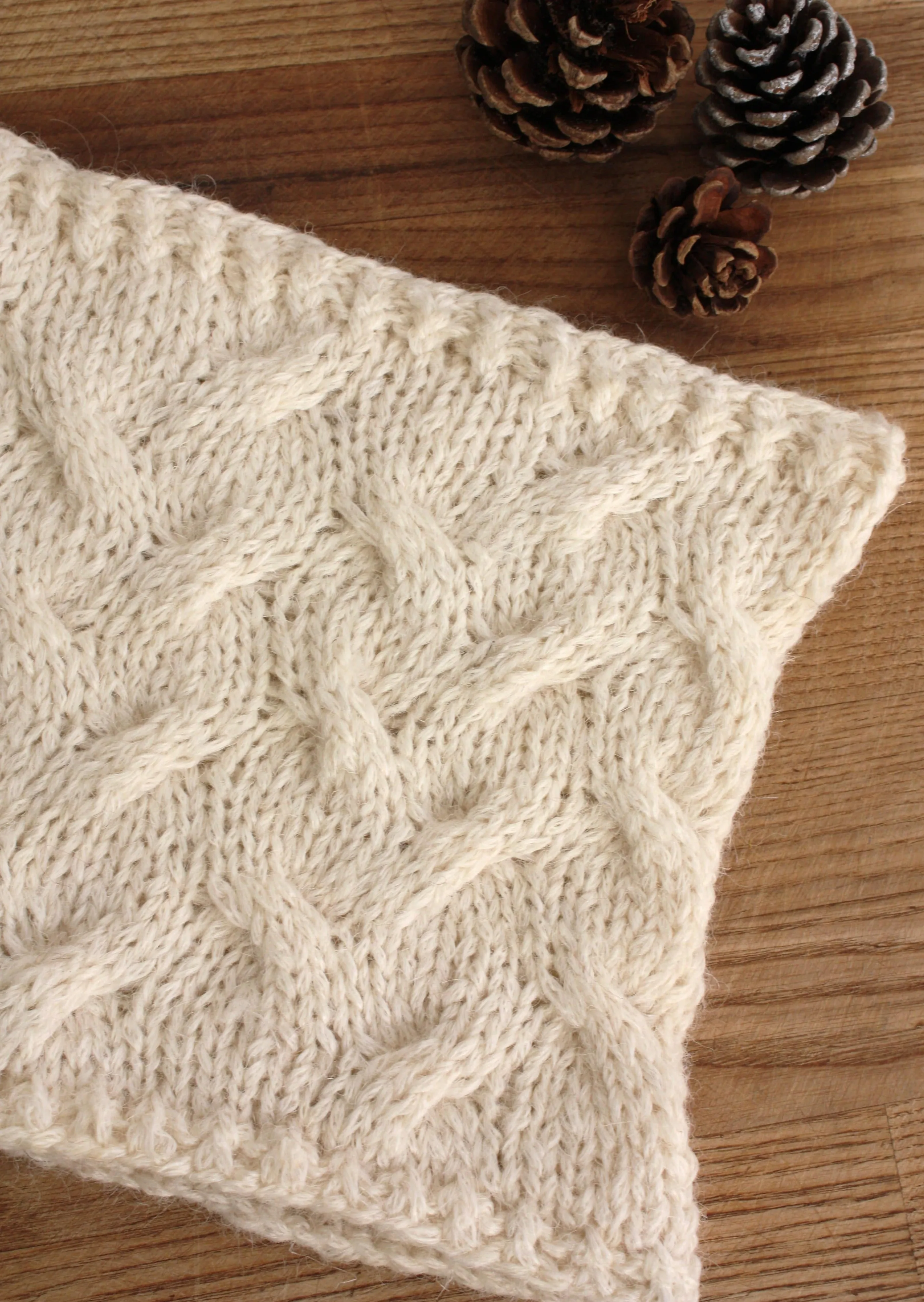 Easy Cable Knitting Pattern - Sastrugi Cowl