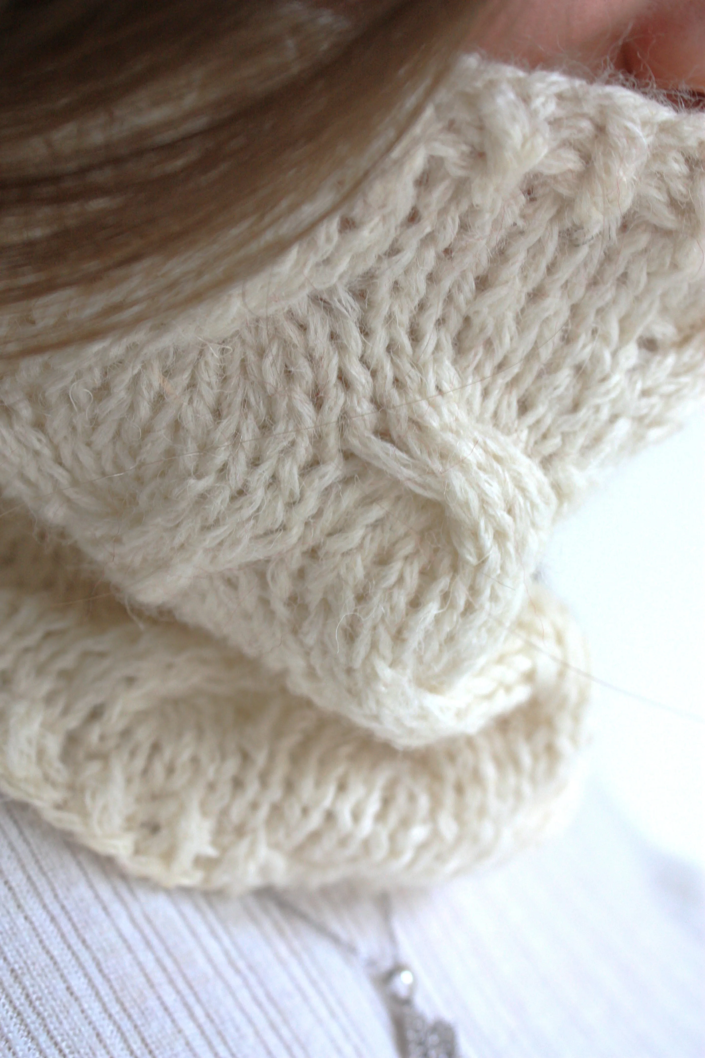 Easy Cable Knitting Pattern - Sastrugi Cowl