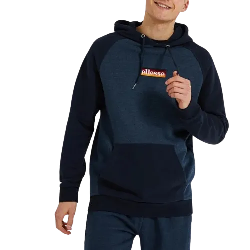 ELLESSE RUBINACCI HOODIE - MENS - NAVY/MARLE