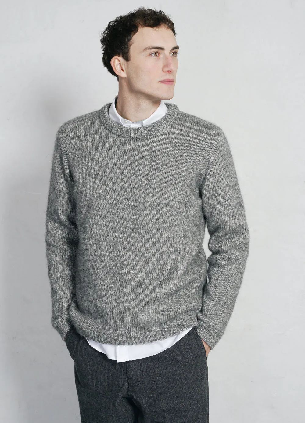 ESKE | Crew Neck Sweater | Silver