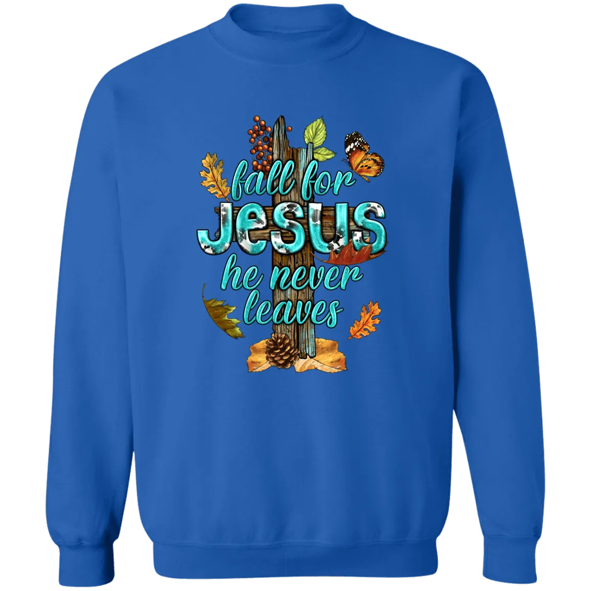 Fall for Jesus Unisex Crewneck Pullover Sweatshirt