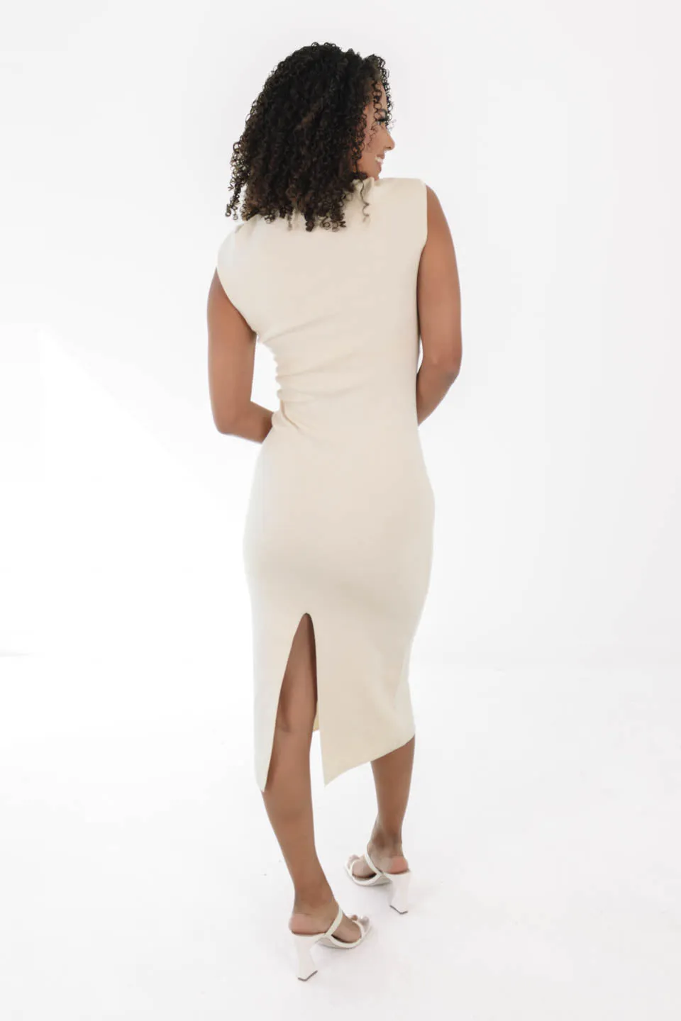 Fall In Love Midi Dress - Cream